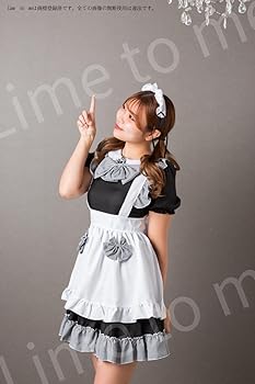 あやみ旬果ちゃん着用メイド服とサイン、ブロマイド レースたっぷりの姫袖メイド服🎀 4月下旬〜5月末 lagemayo